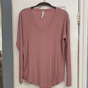 Athleta Dusty Rose Long Sleeve Tee